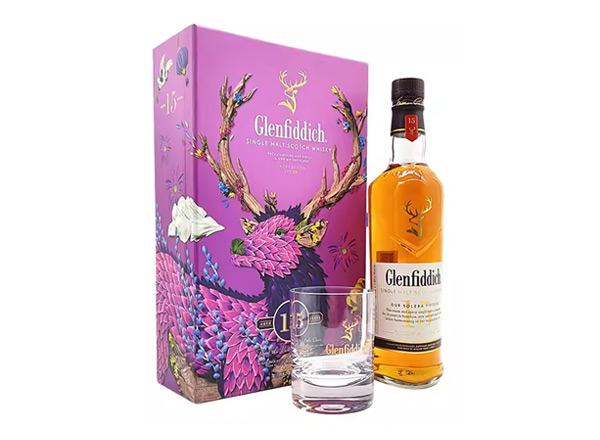 玉溪收购格兰菲迪15年威士忌福鹿礼盒装Glenfiddich苏格兰威士忌700ml上门回收