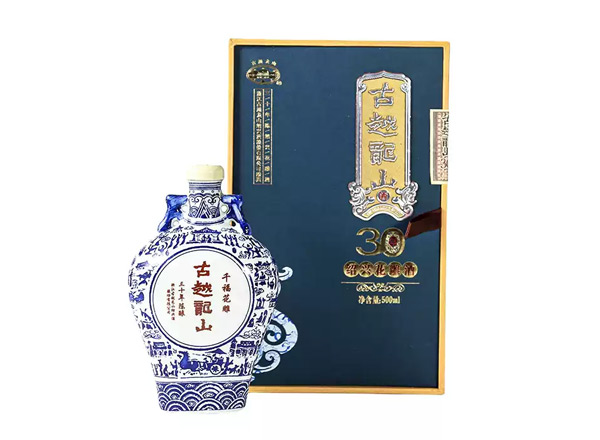 玉溪黄酒回收古越龙山黄酒千福花雕三十年陈酿绍兴花雕酒500ml礼盒装